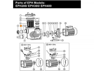 Втулка муфты d 63 мм насоса EPH  Emaux 01171160