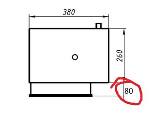 Ат 05.13.2М скиммер V 25 с регулятором уровня воды (плитка) L=80 мм AISI 316L