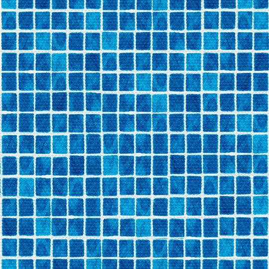 Пленка ПВХ (лайнер) (мозаика неразмытая синяя) Cefil Mediterraneo 1.65x20 м (33 м.кв)