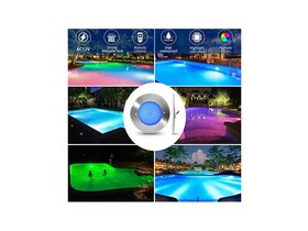 Прожектор  встраиваемый из нерж. стали (12Вт/12В) LED RGB с пультом Tadpole JKD-UT160-2SP