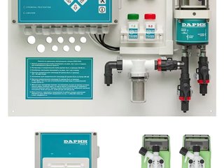 Автоматическая станция рН, CL(Своб.), Rx, Кристалл м с мембранными насосами