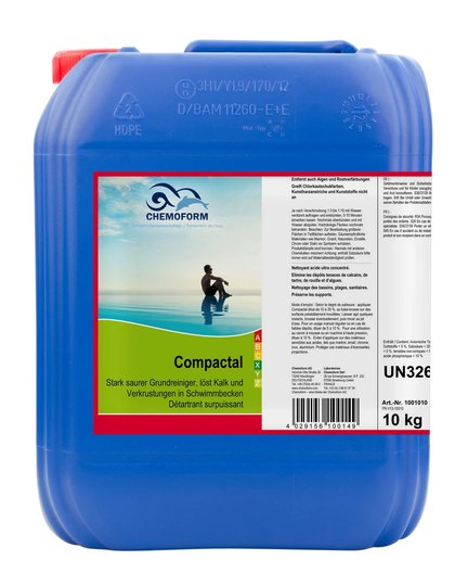 Компактал/ Чистка бассейна (на основе кислоты) 10л. CHEMOFORM