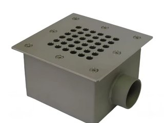 Ат 04.06М Донный слив 165х165 (универ.)AISI 316