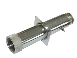 Труба проходная из нерж. стали 350мм-1 1/2"нв м.тр