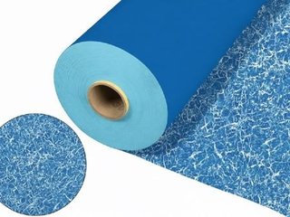 Пленка для отделки бассейнов голубой мрамор Light Blue Marble FXT010 (кв.м)