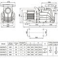 Насос (3кВт 380B 54,5 м3/ч h 8м в.ст.) Mayer Schwimmbad SGE400ST
