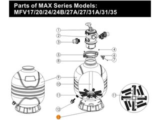 Платформа круглая для бочки фильтра V400-450, S450, P400-450  Emaux MFV17-20  (01111059)
