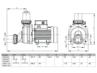 Насос (0,6 кВт 220В 8,46 м3/ч h 8м в.ст.) Happy Pump HSPA-601