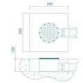 Ат 04.03М Донный слив д.250 (универ.) AISI 316