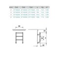 Лестница  без поручней 3 ступени Flexinox ESC PT (87150330)