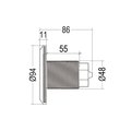Прожектор встр. рамка белая 1 1/2 (9Вт/12В) LED RGB WAKING HJ-FG-PC94-1,5
