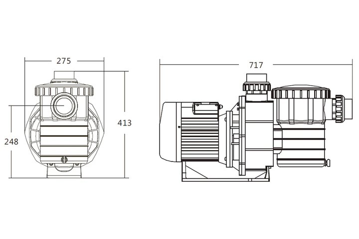 Насос 1,1кВт 220В Emaux SB15 (Opus) 88021307