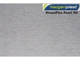 Пленка ПВХ (лайнер) (светло-серая) 3D StoneFlex Pearl Haogenplast ш.1,65x25 (41,25 кв.м)