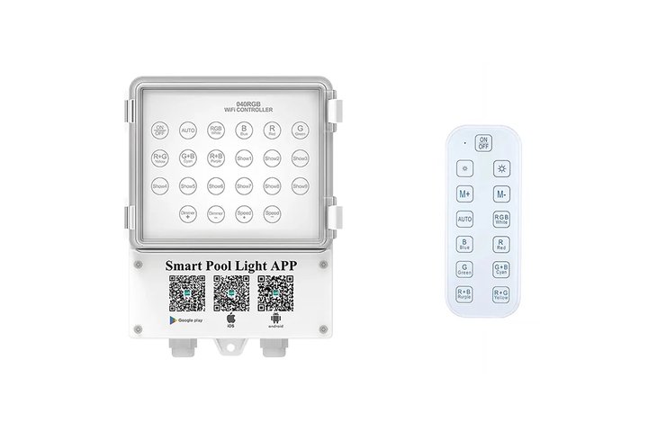 Блок управ.подв.освещ.(500Вт/220В) WiFi & Bluetooth c пультом WAKING HJ0040/040RGB