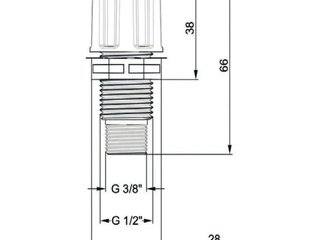 Обратный клапан (дозации реагентов) под трубку 4х6 мм  1/2" и 3/8"  PVDF-T/SC/FPM 9900107158/1