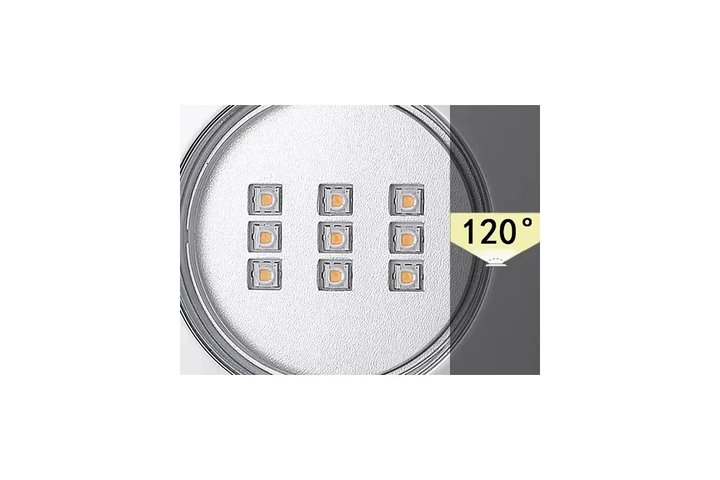 Прожектор встр.из нерж.стали 1 1/2 (18Вт/12В) LED RGB WAKING HJ-FG-SS100 -1,5