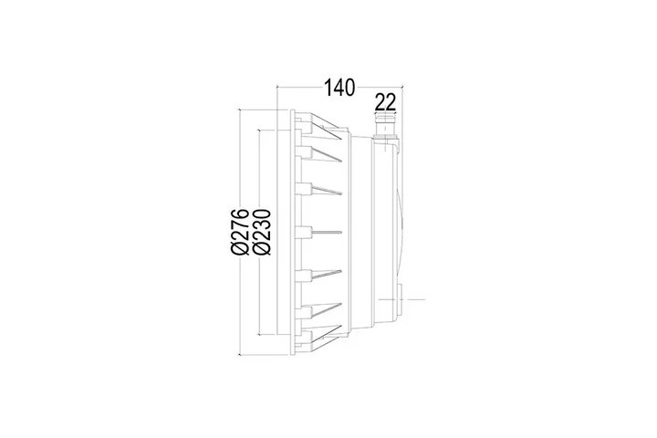 Прожектор рамка нерж.ст.(35Вт/12В) (универсал.) LED White WAKING HJ-RC-PC290-ABSV