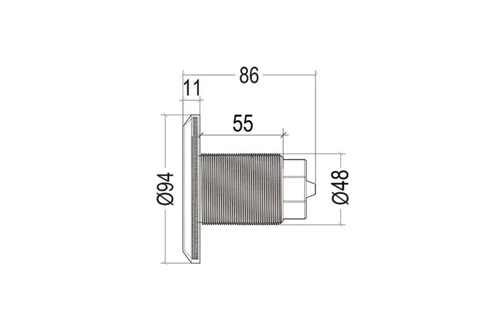 Прожектор встр. рамка белая 1 1/2 (9Вт/12В) LED RGB WAKING HJ-FG-PC94-1,5