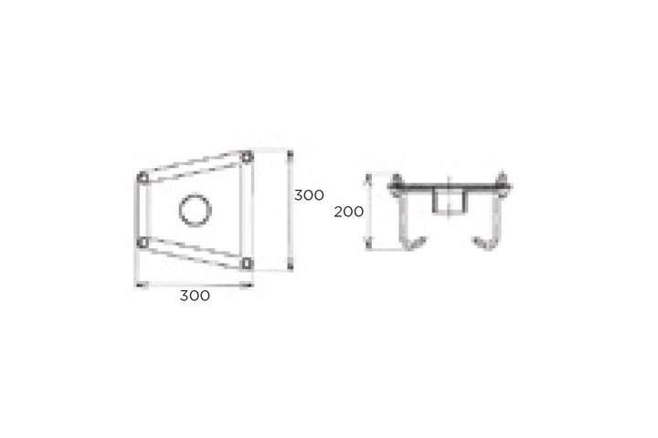 Закладное крепление водопада Water curtains Flexinox (87185062)