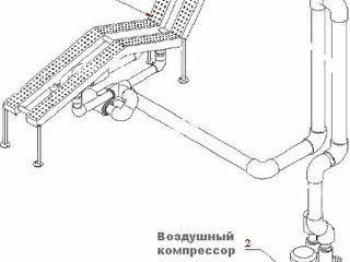 Лежак аэромассажный из нерж. стали (плитка двойной) M.GL 2