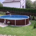 Бассейн Azuro Deluxe 404DL овал 5,5х3,7х1,2 м, объем 21м3, Каркас, пленка, без оборудования