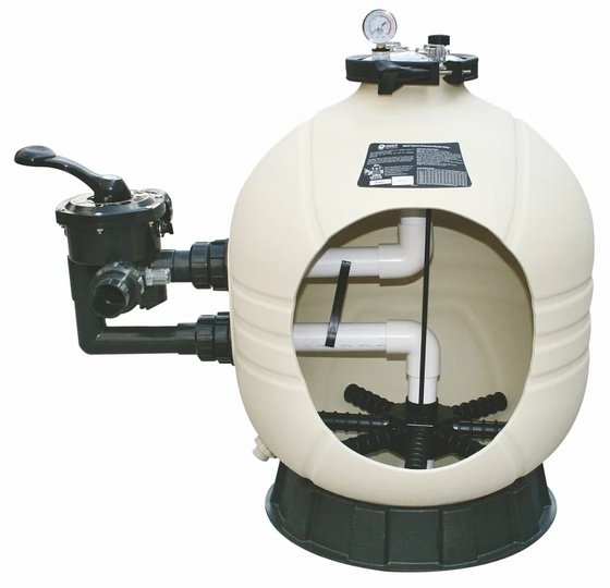 Фильтр д. 450мм (бок.подсоед.)  Emaux MFS17 (с  6-ти поз. вентилем 1 1/2") (88012626)