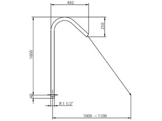 Водопад (полированный) Flexinox  Cannon Jet Thaiti (87187010)