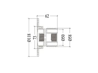 Прожектор накл.(с адаптером) из нерж.стали (18Вт/12В) LED RGB WAKING HJ-WM-SS200-FGV