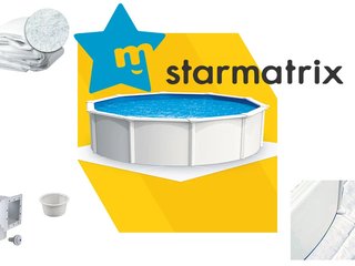 Бассейн Premium Starmatrix круг (5.5x1.3) SP5513B (7038) Grey