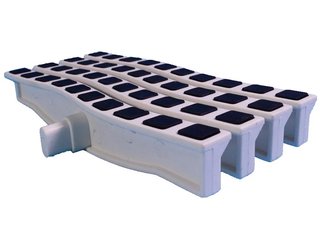 Решетка переливная цветная волна Anti Slip 250 х 26.5 мм черный DE2725W Emaux  88171103