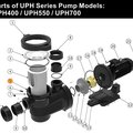 Корпус  насоса UPH Emaux 420058561