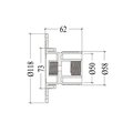 Прожектор накл.(с адаптером) из нерж.стали (18Вт/12В) LED White WAKING HJ-WM-SS290-FGV