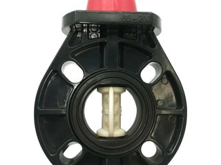 Дисковый поворотный затвор d110 с ручкой, уплотнение EPDM AQUAVIVA