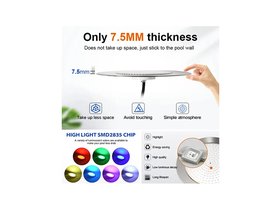 Прожектор  встраиваемый из нерж. стали (25Вт/12В) LED RGB с пультом Tadpole JKD-UT230-2SP