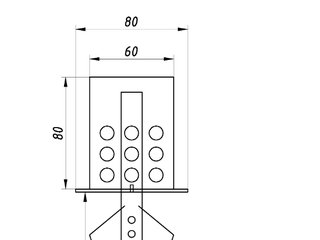 Ат 12.07M Глушитель дренажных каналов 40-75 мм, плитка, AISI 316