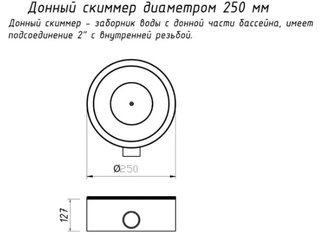 Ат 04.15 Донный слив д.250 антив.нерж.ст.(универ.)