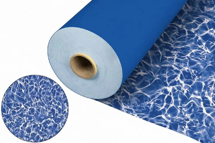 Пленка ПВХ (лайнер)(мрамор синий) Dark Blue Marble FXT009 2х25 (50 кв.м)