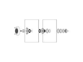Прожектор накл.(с адаптером) из нерж.стали (18Вт/12В) LED RGB WAKING HJ-WM-SS270-FGV