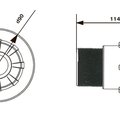 Форсунка возврата воды (универсал.) Emaux EM2828V (Opus) 88092312/91601204