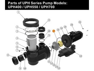 Винт рабочего колеса насоса UPH Emaux 112010163