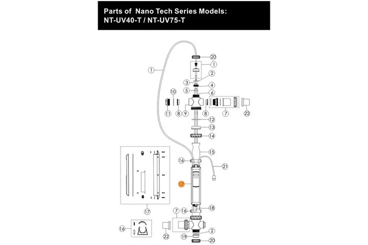 Блок питания установки ультрафиолетовой Emaux Nano Tech UV40T Е130410
