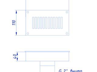 Ат 12.05 дренаж переливного лотка 2" в.р., универс.