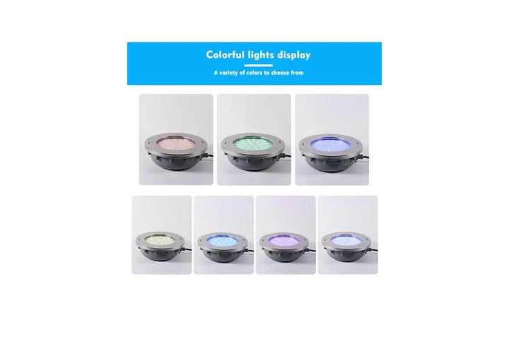 Прожектор из нерж. стали (25Вт/12В) (плитка) LED RGB с пультом Tadpole JKD-QR270-S