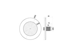 Прожектор встр. рамка нерж.ст.1 1/2 (25Вт/12В) LED White WAKING HJ-FG-SS260-1,5