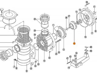 Крыльчатка насоса KAN-750 Kripsol RKN 132.A/RBH0007.22R/RPUM0013.25R
