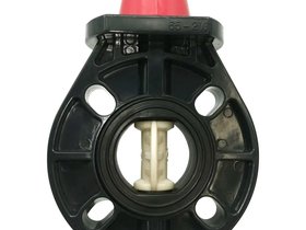 Дисковый поворотный затвор d 63 с ручкой, уплотнение EPDM AQUAVIVA