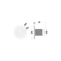 Прожектор встр. рамка белая 1 1/2 (9Вт/12В) LED RGB WAKING HJ-FG-PC94-1,5