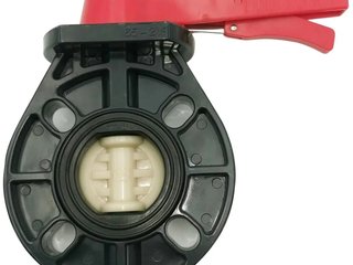 Дисковый поворотный затвор d 75 с ручкой, уплотнение EPDM AQUAVIVA
