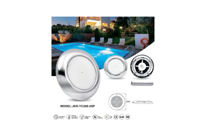 Прожектор накладной из нерж. стали (25Вт/12В) LED Cold white Tadpole JKD-YC260-2SP