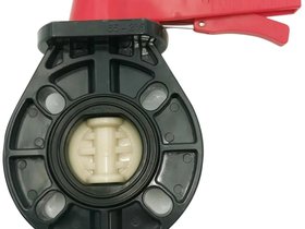 Дисковый поворотный затвор d125/140 с ручкой, уплотнение EPDM AQUAVIVA